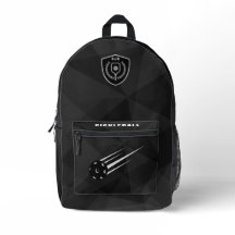 Personalisiertes Pickleball-Backpack Schwarz
