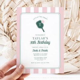 Personalisiertes Pickleball Einladung zum Geburtst