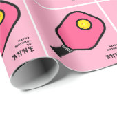 Personalisiertes Pickleball-Geschenk Geschenkpapier (Rolleneckpunkt)