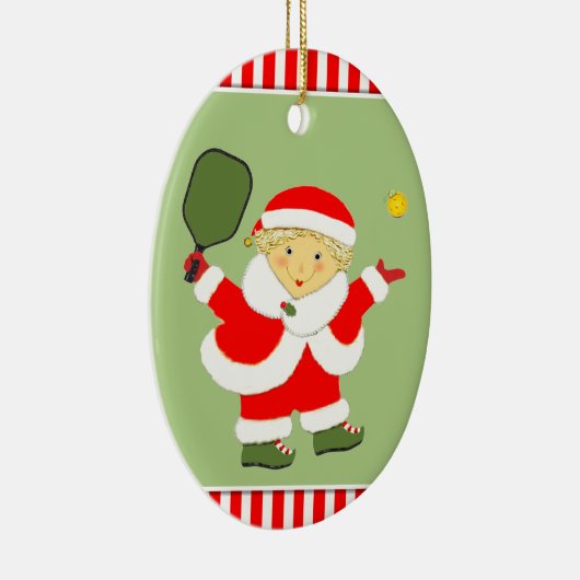 Personalisiertes Pickleball-Geschenk Keramik Ornament (Rechts)