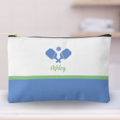 Personalisiertes Pickleball-Geschenk Preppy Blue G Zubehörtasche