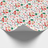 Personalisiertes Pickleball-Holiday-Geschenk Geschenkpapier (Ecke)