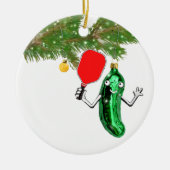 personalisiertes Pickleball Keramik Ornament (Vorne)
