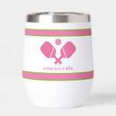 Personalisiertes Pickleball mit rosa, genormter Te (Rückseite)