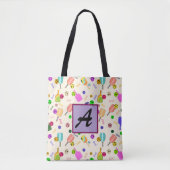 Personalisiertes Pickleball Monogram Blue Green Pi Tasche (Vorderseite)