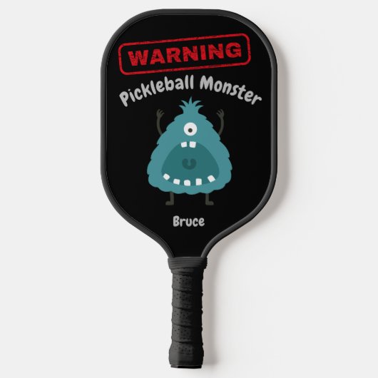 Personalisiertes Pickleball-Monster Pickleball Schläger (Rückseite)