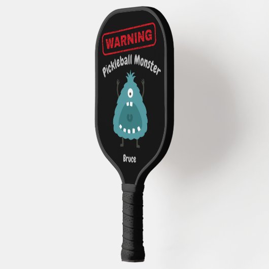 Personalisiertes Pickleball-Monster Pickleball Schläger (Links)
