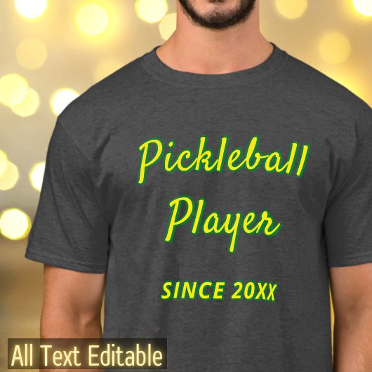Personalisiertes Pickleball oder Hinzufügen eines T-Shirt
