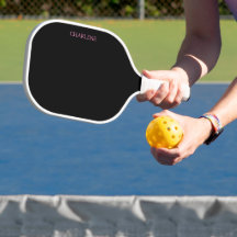 Personalisiertes Pickleball-Paddel in Schwarz und 