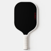 Personalisiertes Pickleball Paddel in Schwarz und Pickleball Schläger (Vorderseite)