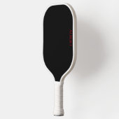 Personalisiertes Pickleball Paddel in Schwarz und  Schläger (Links)