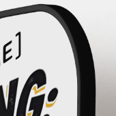 Personalisiertes Pickleball-Paddel-Yellow-Style#02 Pickleball Schläger (Linke Seite)