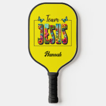 Personalisiertes Pickleball-Paddle-Team Jesus-Desi