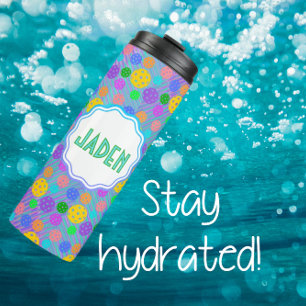 Personalisiertes Pickleball Pop Thermosbecher