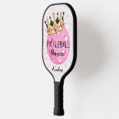 Personalisiertes Pickleball Princess Crown Design Schläger (Links)
