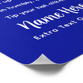 Personalisiertes Pickleball-Regeln Texas Edition P Poster (Ecke)