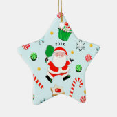 Personalisiertes Pickleball-Sammelprogramm 2022 Keramik Ornament (Rechts)