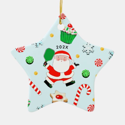 Personalisiertes Pickleball-Sammelprogramm 2022 Keramik Ornament (Vorne)