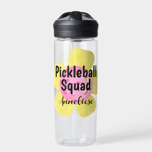 Personalisiertes Pickleball Squad-Blume-Geschenk Trinkflasche