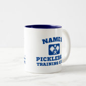 Personalisiertes Pickleball-Trainingslager Zweifarbige Tasse (VorderseiteRechts)