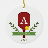 Personalisiertes Pickleball Weihnachtsschmuck (Vorne)