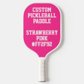 Personalisiertes PICKLEBALLPADDLE - PINK Pickleball Schläger (Vorderseite)