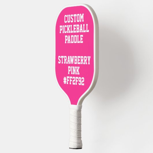 Personalisiertes PICKLEBALLPADDLE - PINK Pickleball Schläger (Links)