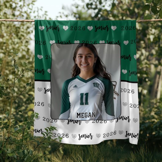 Personalisiertes Picture Volleyball Senior Gift Fleecedecke