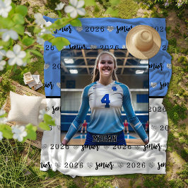 Personalisiertes Picture Volleyball Senior Gift Fleecedecke