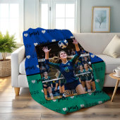 Personalisiertes Picture Volleyball Senior Gift Fleecedecke