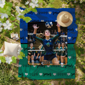 Personalisiertes Picture Volleyball Senior Gift Fleecedecke