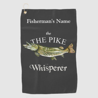 Personalisiertes Pike Whisperer Dunkles Handtuch
