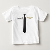 Personalisiertes Pilot-Shirt, Bekleidung von Luftf Baby T-shirt (Vorderseite)