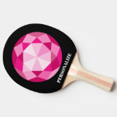 Personalisiertes Pingpongpaddel aus Edelstein Tischtennis Schläger (Seitenansicht)