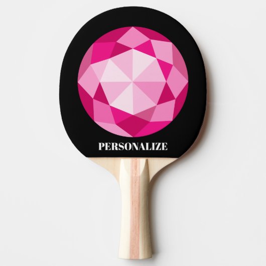 Personalisiertes Pingpongpaddel aus Edelstein Tischtennis Schläger (Vorderseite)