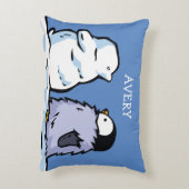 Personalisiertes Pinguin Chick Snow Kinderzimmer K Dekokissen (Rückseite(Vertikal))