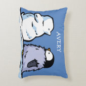 Personalisiertes Pinguin Chick Snow Kinderzimmer K Dekokissen (Vorderseite(Vertikal))