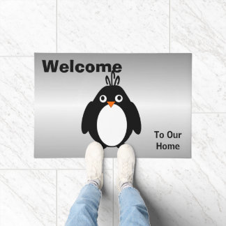 Personalisiertes Pinguin-Design Fußmatte