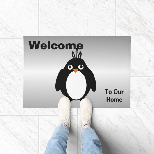 Personalisiertes Pinguin-Design Fußmatte (Indoor)