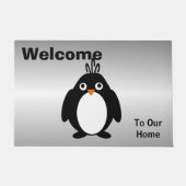 Personalisiertes Pinguin-Design Fußmatte (Vorderseite)