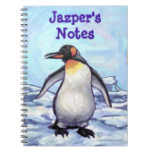 Personalisiertes Pinguin-Notebook Notizblock (Vorderseite)