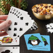Personalisiertes Pinguindesign Spielkarten für Kin (In Situ)