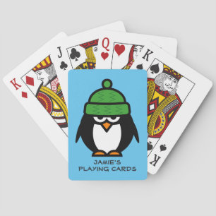 Personalisiertes Pinguindesign Spielkarten für Kin