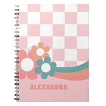 Personalisiertes PInk Girl School Notebook