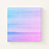 Personalisiertes Pink Ombre Notizblock (Rückseite)