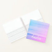 Personalisiertes Pink Ombre Notizblock (Innenseite)
