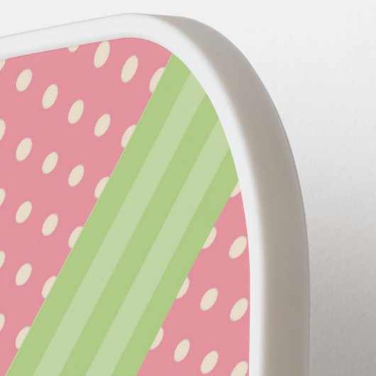 Personalisiertes Pink-Paddelpaddel Pickleball Schläger (Linke Seite)