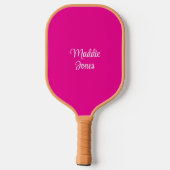 personalisiertes Pink-Paddelpaddel Pickleball Schläger (Rückseite)
