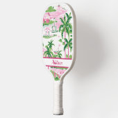 Personalisiertes Pink-Paddelpaddel Pickleball Schläger (Links)