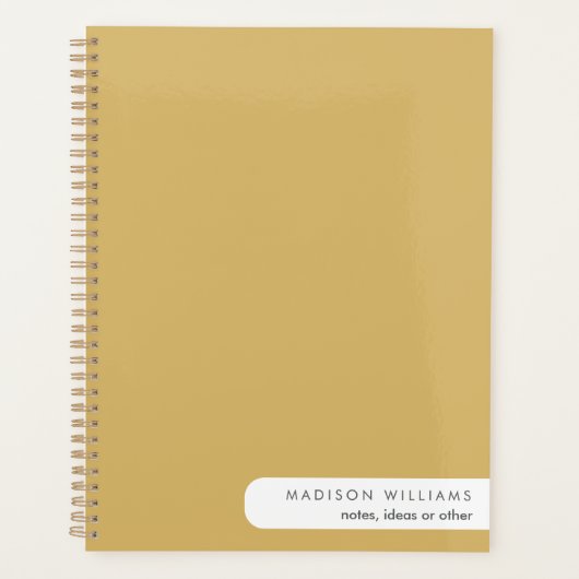 Personalisiertes Pink Spiral Notebook - "custome"  Planer (Vorderseite)